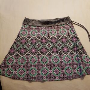Gerry women's size Large skirt purple & gray A line skirt